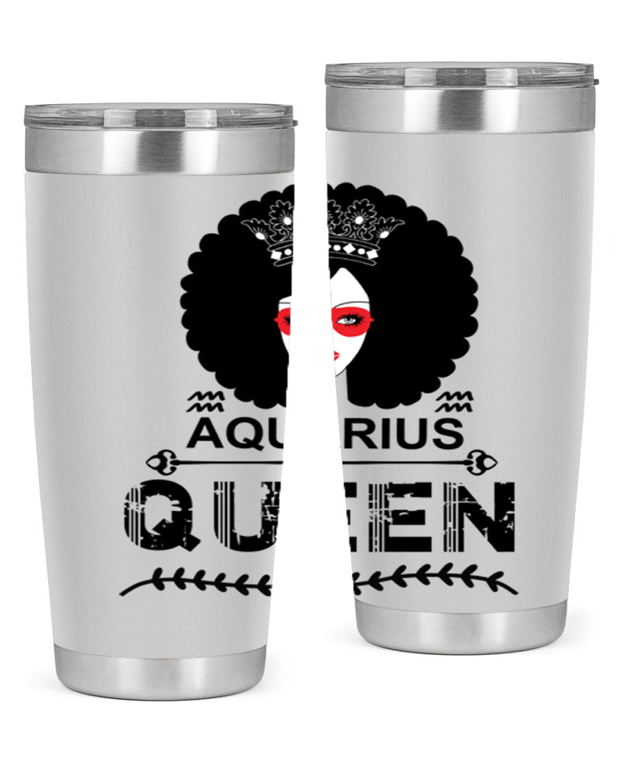 Aquarius Queen 75# Tumbler featuring a stylish design, double wall vacuum stainless steel construction, and a vibrant print, perfect for hot and cold beverages.