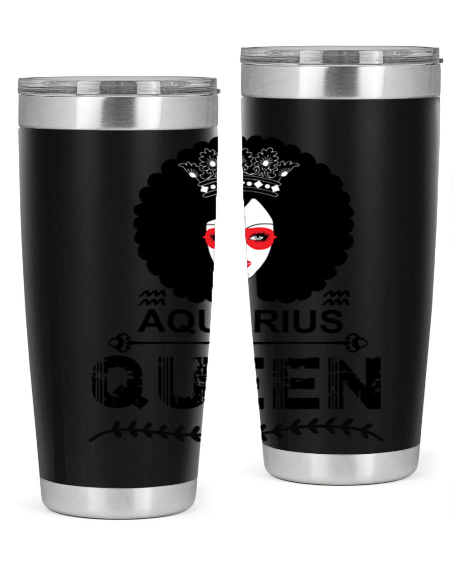 Aquarius Queen 75# Tumbler featuring a stylish design, double wall vacuum stainless steel construction, and a vibrant print, perfect for hot and cold beverages.