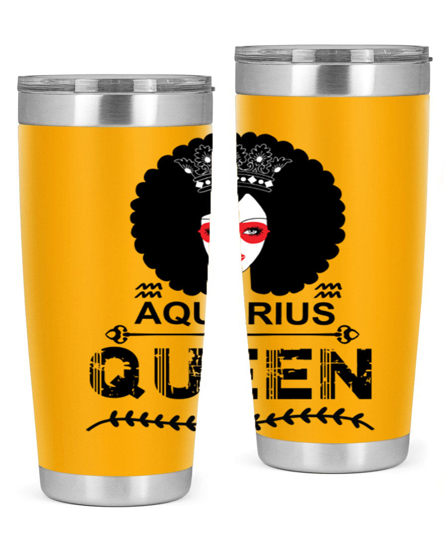 Aquarius Queen 75# Tumbler featuring a stylish design, double wall vacuum stainless steel construction, and a vibrant print, perfect for hot and cold beverages.