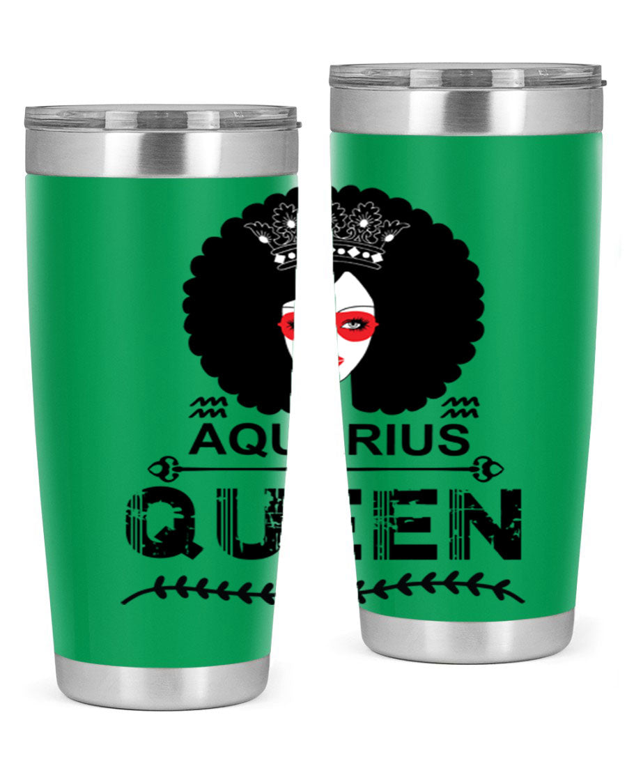 Aquarius Queen 75# Tumbler featuring a stylish design, double wall vacuum stainless steel construction, and a vibrant print, perfect for hot and cold beverages.