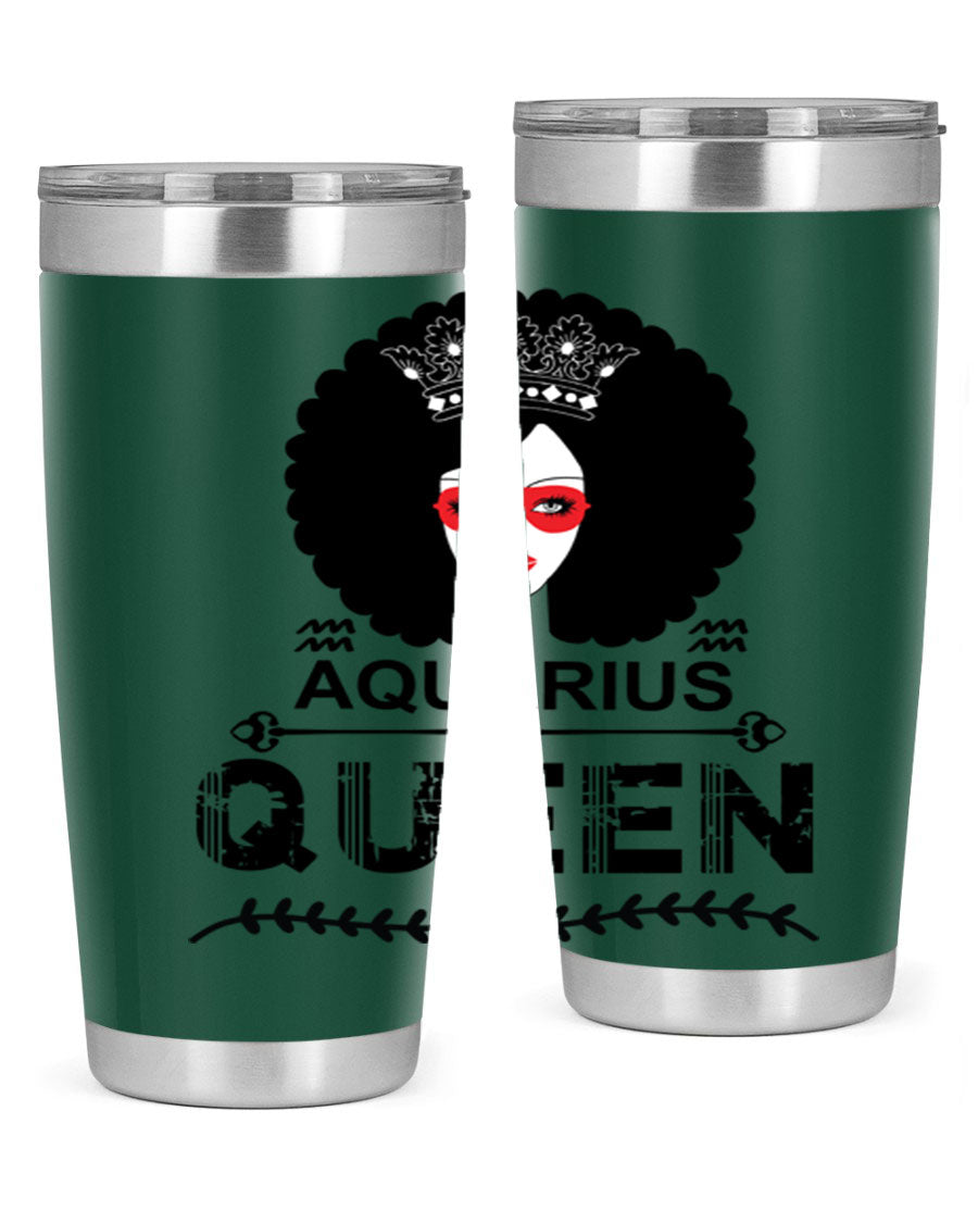Aquarius Queen 75# Tumbler featuring a stylish design, double wall vacuum stainless steel construction, and a vibrant print, perfect for hot and cold beverages.