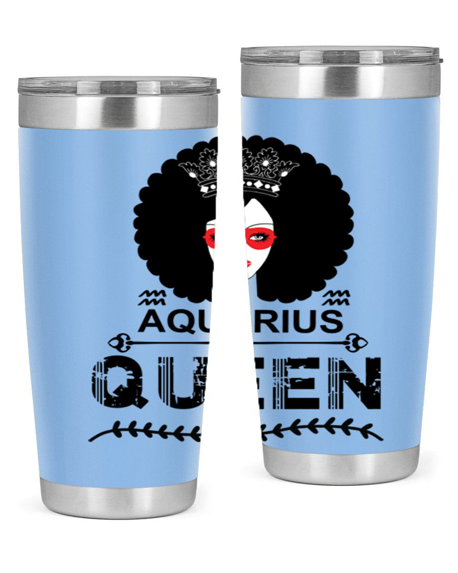 Aquarius Queen 75# Tumbler featuring a stylish design, double wall vacuum stainless steel construction, and a vibrant print, perfect for hot and cold beverages.