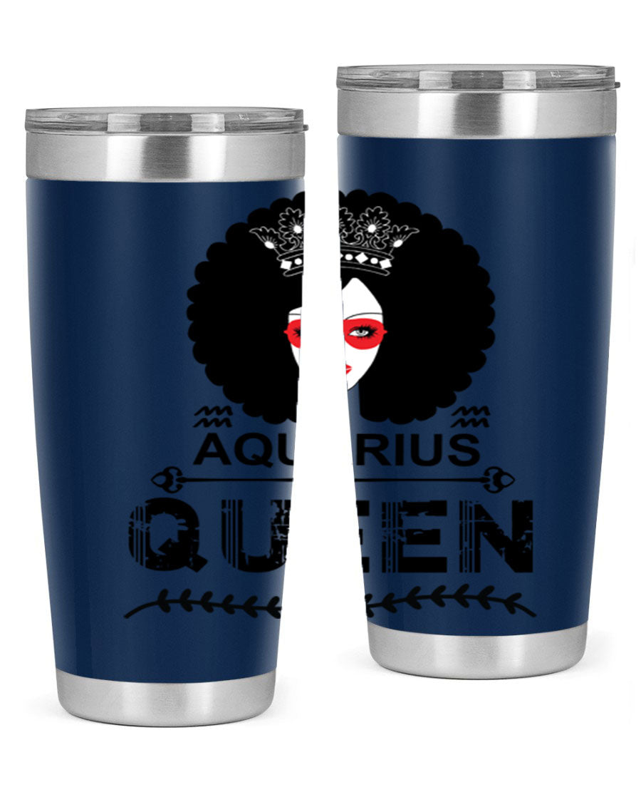 Aquarius Queen 75# Tumbler featuring a stylish design, double wall vacuum stainless steel construction, and a vibrant print, perfect for hot and cold beverages.