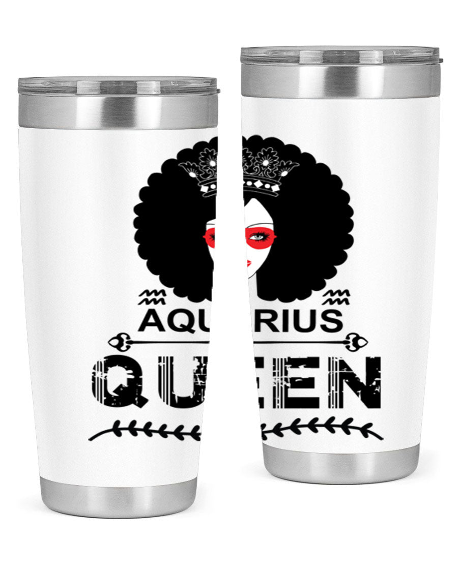 Aquarius Queen 75# Tumbler featuring a stylish design, double wall vacuum stainless steel construction, and a vibrant print, perfect for hot and cold beverages.
