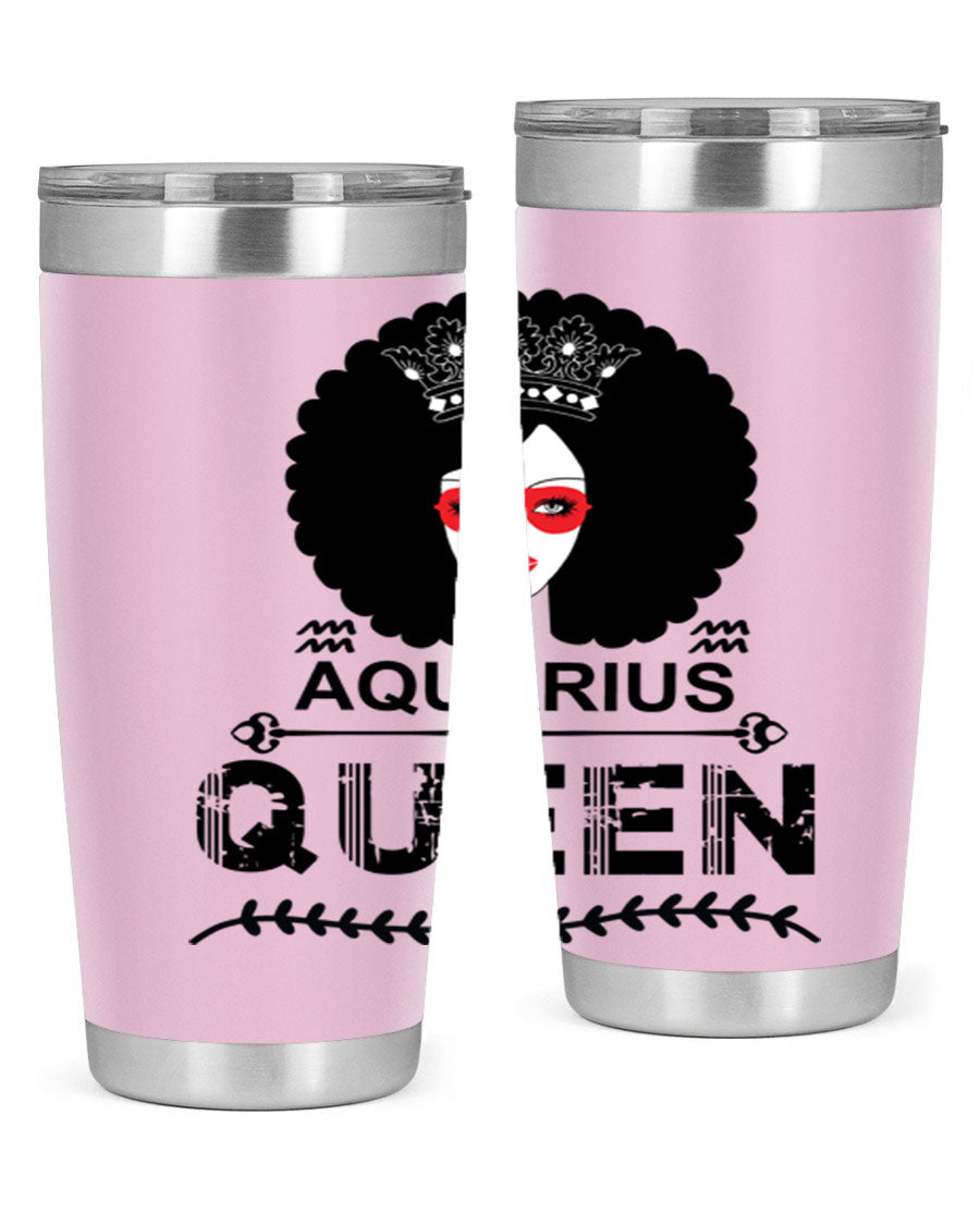 Aquarius Queen 75# Tumbler featuring a stylish design, double wall vacuum stainless steel construction, and a vibrant print, perfect for hot and cold beverages.
