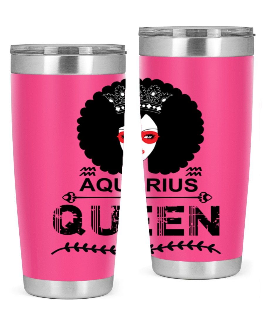 Aquarius Queen 75# Tumbler featuring a stylish design, double wall vacuum stainless steel construction, and a vibrant print, perfect for hot and cold beverages.