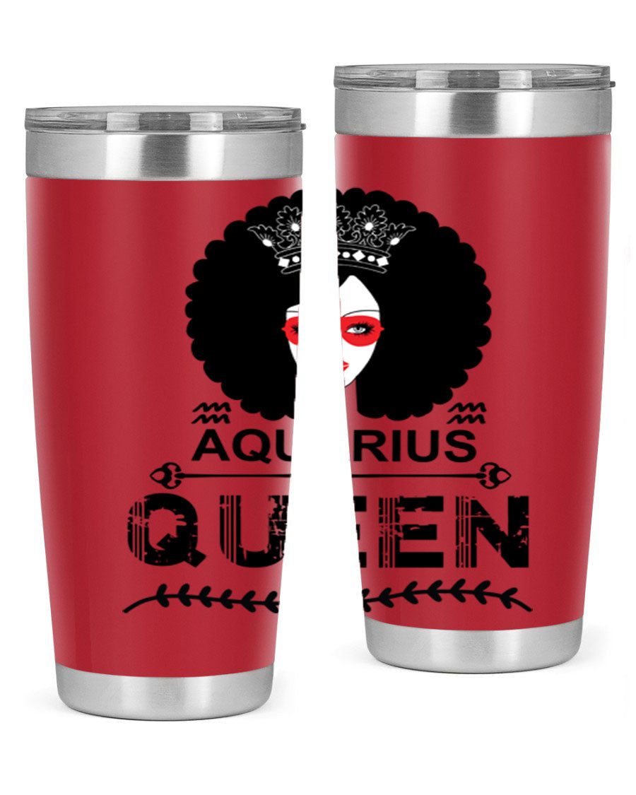 Aquarius Queen 75# Tumbler featuring a stylish design, double wall vacuum stainless steel construction, and a vibrant print, perfect for hot and cold beverages.