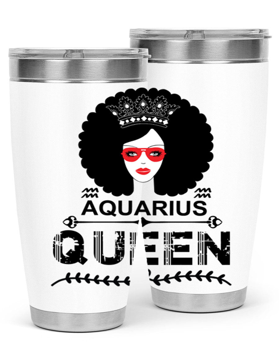 Aquarius Queen 75# Tumbler featuring a stylish design, double wall vacuum stainless steel construction, and a vibrant print, perfect for hot and cold beverages.