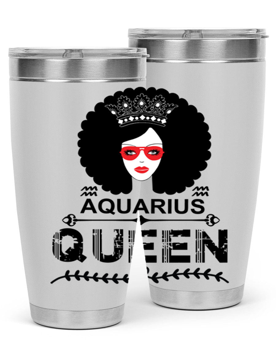 Aquarius Queen 75# Tumbler featuring a stylish design, double wall vacuum stainless steel construction, and a vibrant print, perfect for hot and cold beverages.