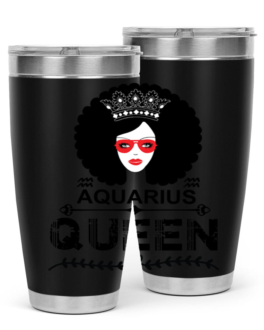 Aquarius Queen 75# Tumbler featuring a stylish design, double wall vacuum stainless steel construction, and a vibrant print, perfect for hot and cold beverages.