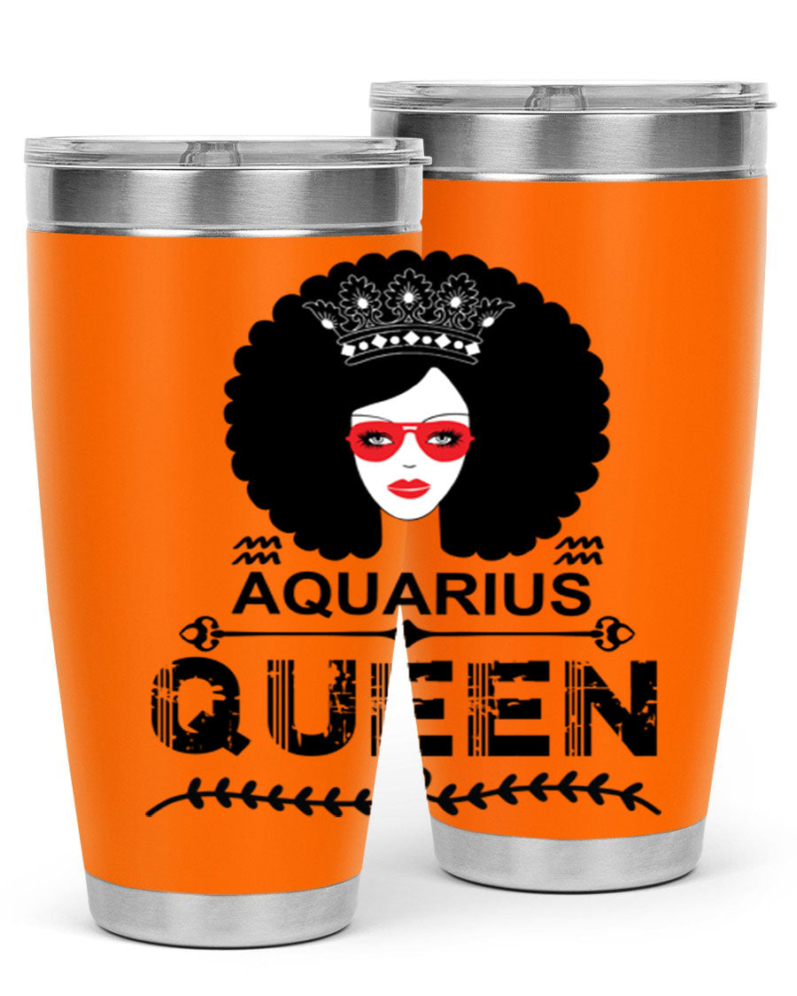 Aquarius Queen 75# Tumbler featuring a stylish design, double wall vacuum stainless steel construction, and a vibrant print, perfect for hot and cold beverages.