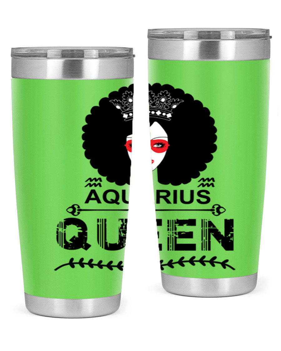 Aquarius Queen 75# Tumbler featuring a stylish design, double wall vacuum stainless steel construction, and a vibrant print, perfect for hot and cold beverages.