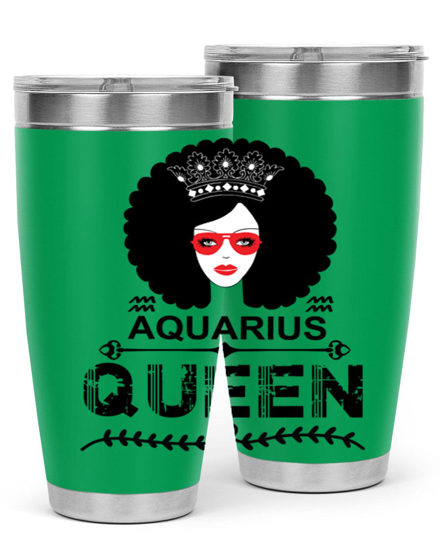 Aquarius Queen 75# Tumbler featuring a stylish design, double wall vacuum stainless steel construction, and a vibrant print, perfect for hot and cold beverages.