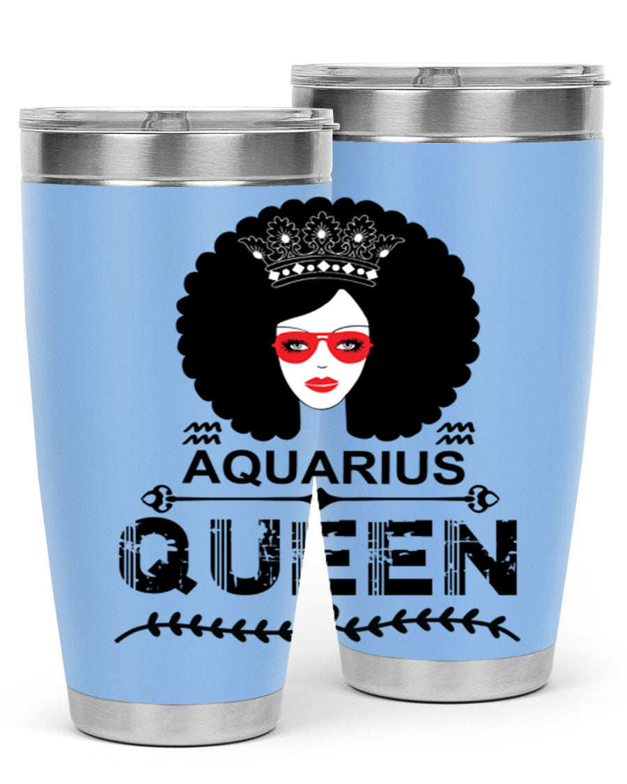 Aquarius Queen 75# Tumbler featuring a stylish design, double wall vacuum stainless steel construction, and a vibrant print, perfect for hot and cold beverages.