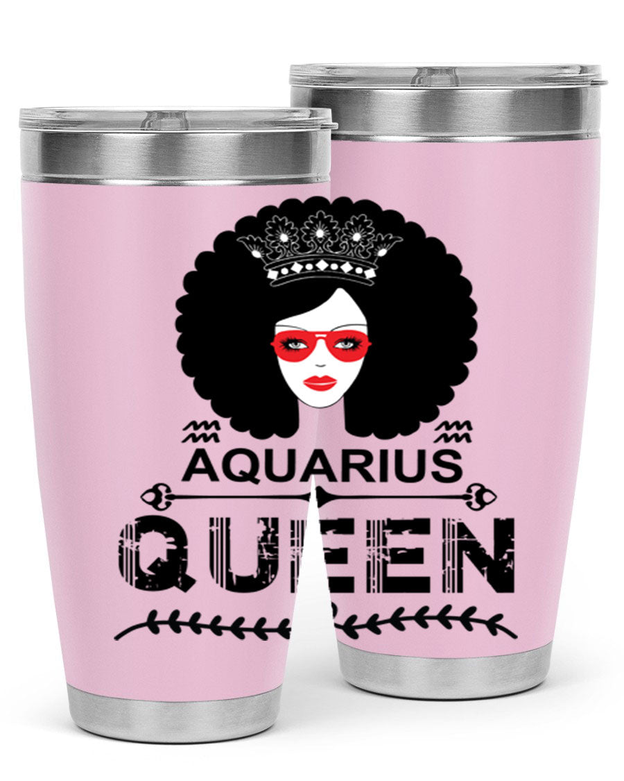 Aquarius Queen 75# Tumbler featuring a stylish design, double wall vacuum stainless steel construction, and a vibrant print, perfect for hot and cold beverages.