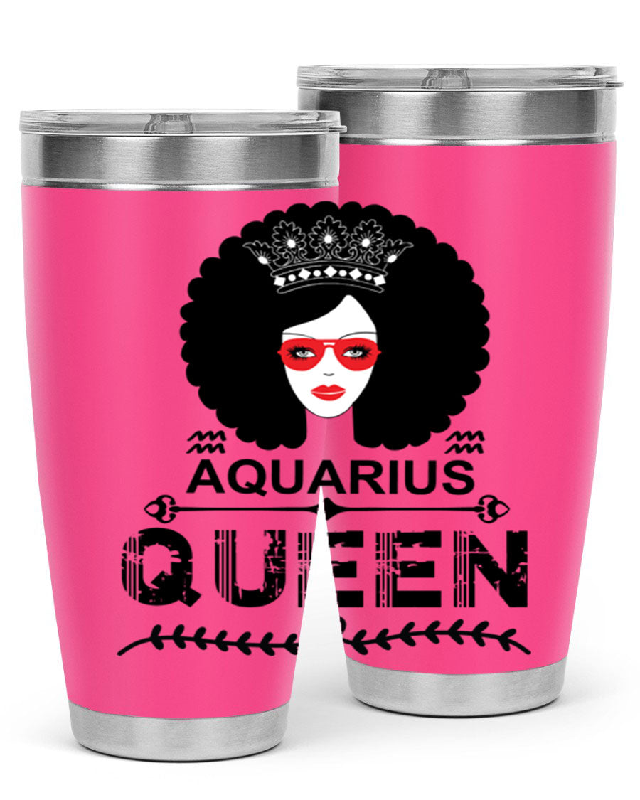 Aquarius Queen 75# Tumbler featuring a stylish design, double wall vacuum stainless steel construction, and a vibrant print, perfect for hot and cold beverages.