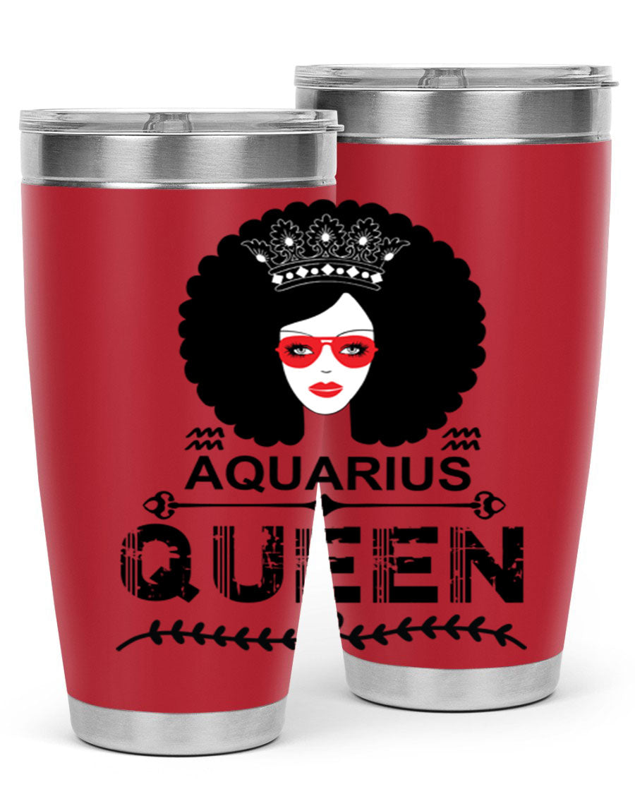 Aquarius Queen 75# Tumbler featuring a stylish design, double wall vacuum stainless steel construction, and a vibrant print, perfect for hot and cold beverages.