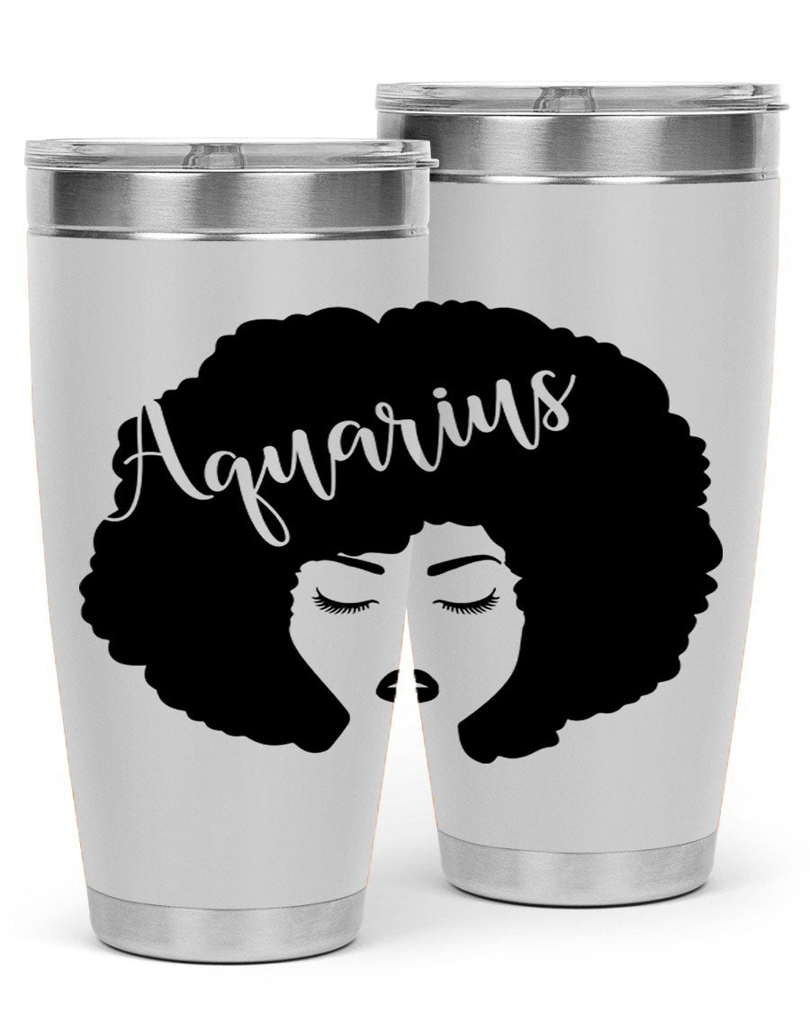Aquarius62# 20oz Tumbler in stainless steel with a stylish design, perfect for keeping drinks hot or cold.