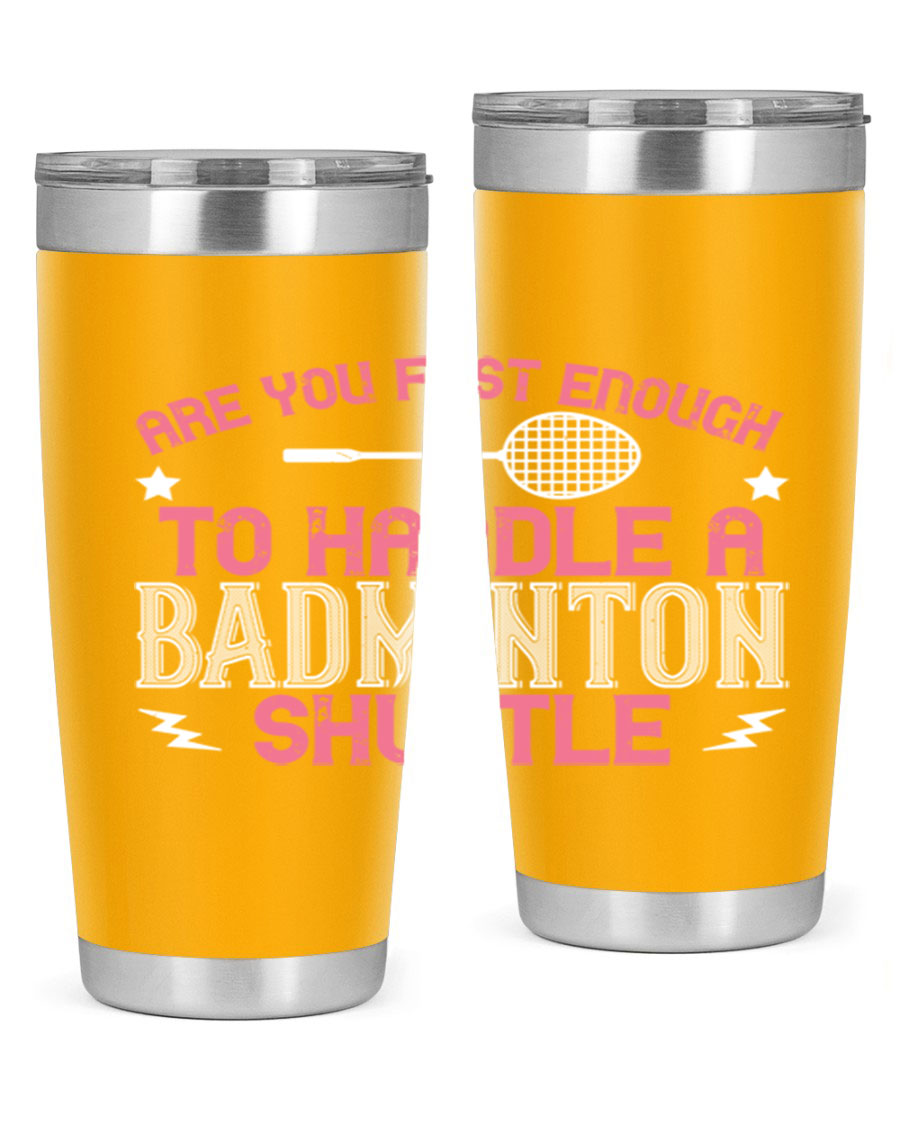 Badminton 1846# Tumbler in stainless steel with a sleek design, perfect for hot and cold beverages.