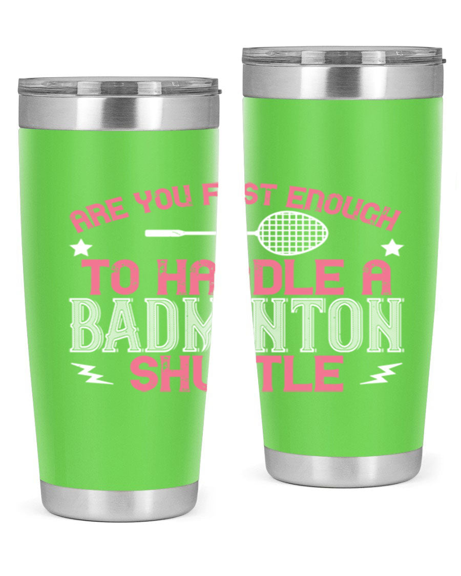 Badminton 1846# Tumbler in stainless steel with a sleek design, perfect for hot and cold beverages.