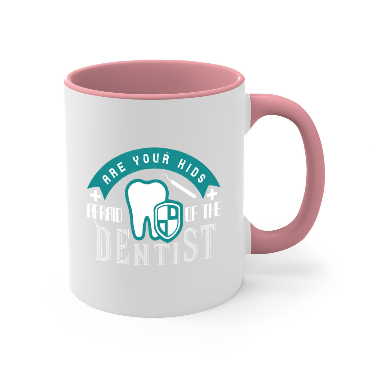 Are your kids afraid of the Dentist Style 6# Mug with colorful handle and glossy finish, perfect for coffee or tea.