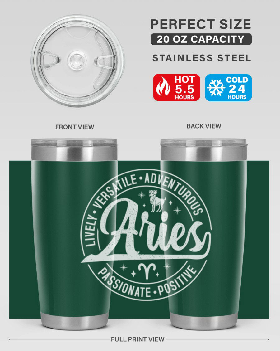 Aries 103# Tumbler showcasing a sleek stainless steel design with a copper lining, perfect for hot and cold beverages.