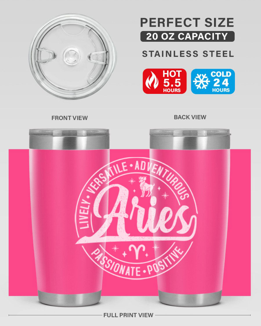 Aries 103# Tumbler showcasing a sleek stainless steel design with a copper lining, perfect for hot and cold beverages.