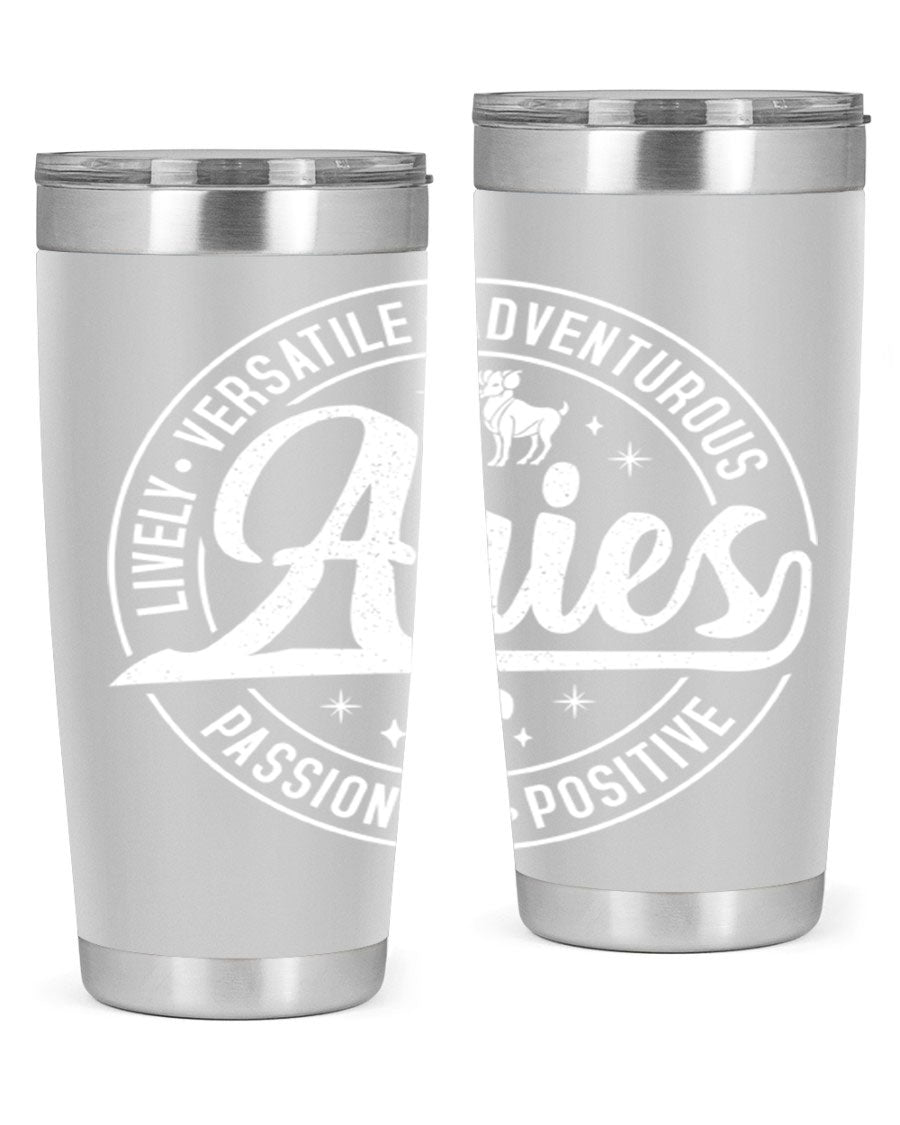 Aries 103# Tumbler showcasing a sleek stainless steel design with a copper lining, perfect for hot and cold beverages.