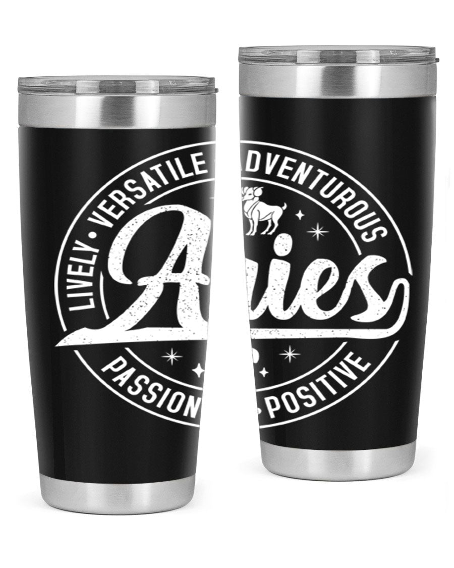 Aries 103# Tumbler showcasing a sleek stainless steel design with a copper lining, perfect for hot and cold beverages.