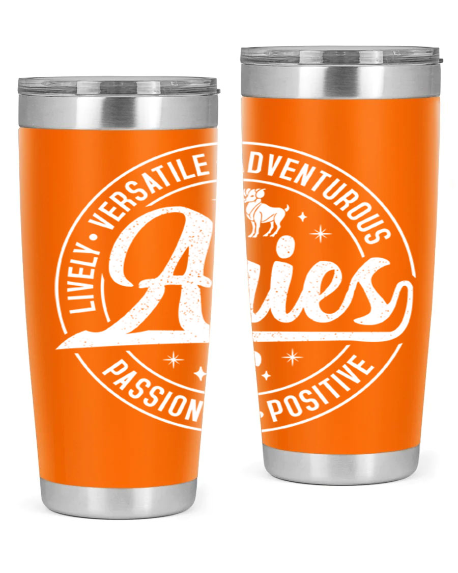 Aries 103# Tumbler showcasing a sleek stainless steel design with a copper lining, perfect for hot and cold beverages.