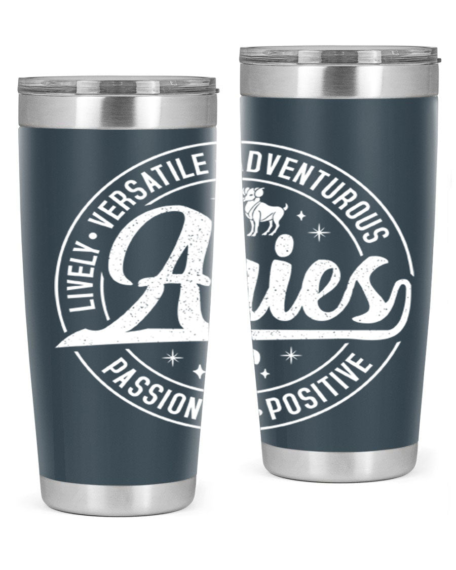 Aries 103# Tumbler showcasing a sleek stainless steel design with a copper lining, perfect for hot and cold beverages.