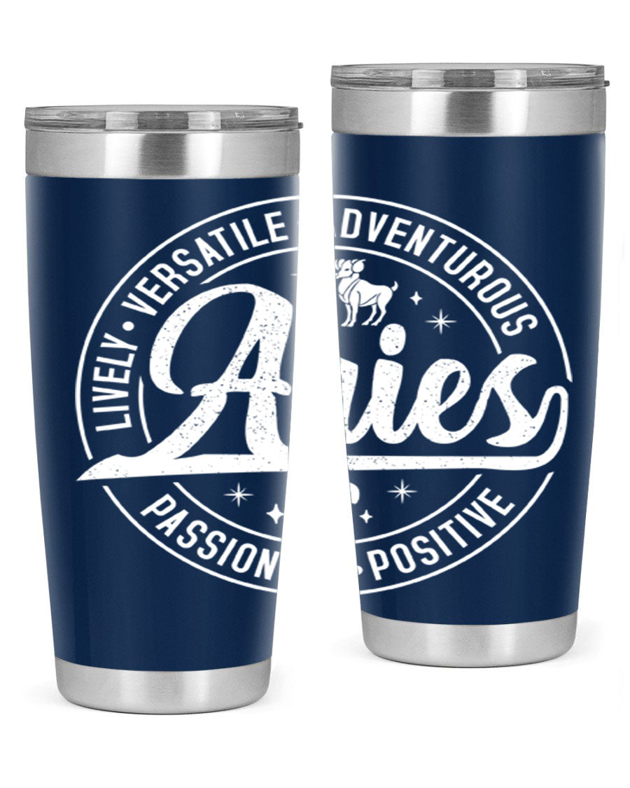 Aries 103# Tumbler showcasing a sleek stainless steel design with a copper lining, perfect for hot and cold beverages.