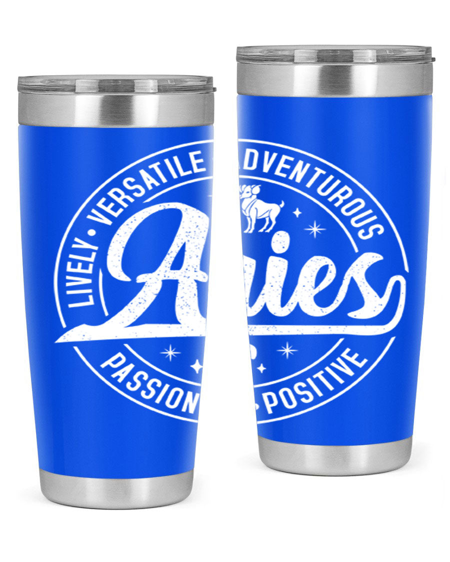 Aries 103# Tumbler showcasing a sleek stainless steel design with a copper lining, perfect for hot and cold beverages.