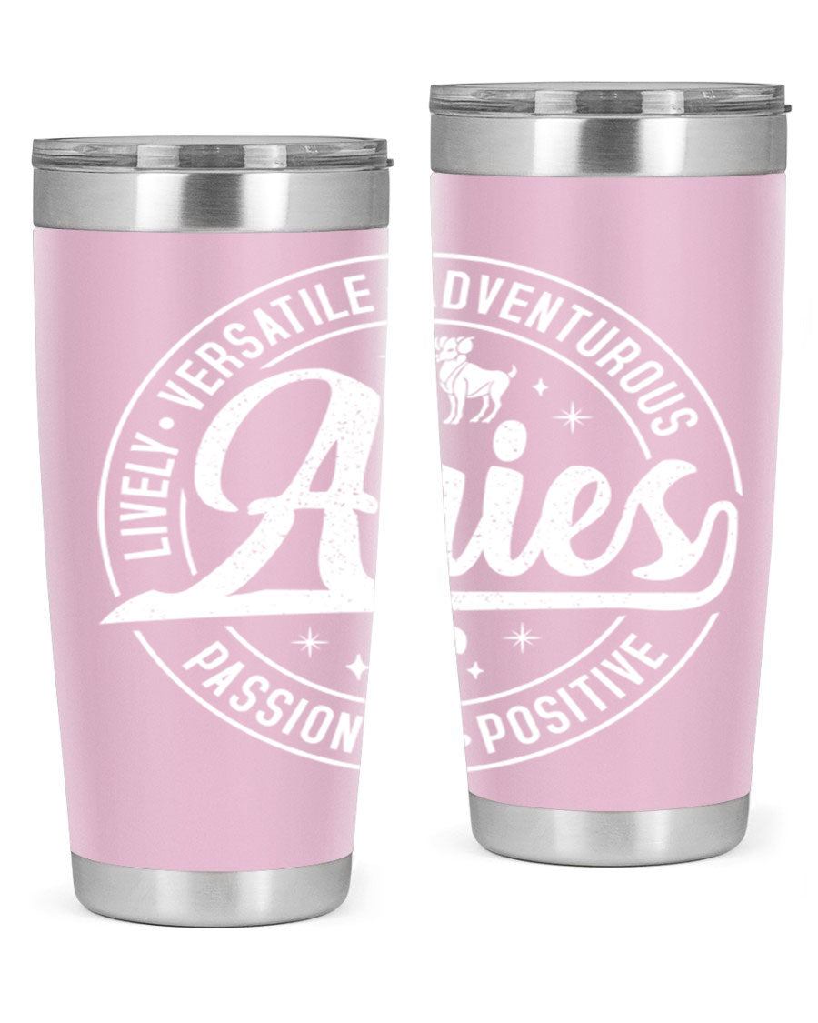 Aries 103# Tumbler showcasing a sleek stainless steel design with a copper lining, perfect for hot and cold beverages.