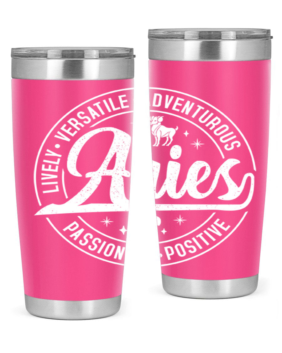 Aries 103# Tumbler showcasing a sleek stainless steel design with a copper lining, perfect for hot and cold beverages.