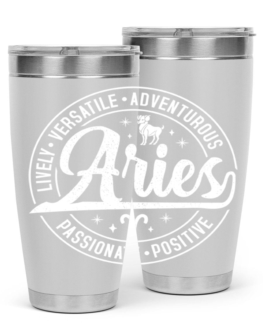 Aries 103# Tumbler showcasing a sleek stainless steel design with a copper lining, perfect for hot and cold beverages.