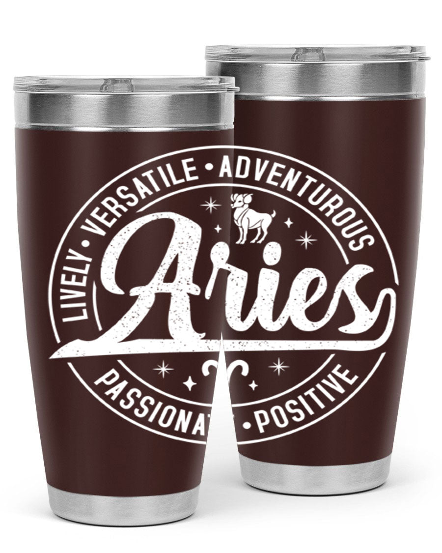 Aries 103# Tumbler showcasing a sleek stainless steel design with a copper lining, perfect for hot and cold beverages.