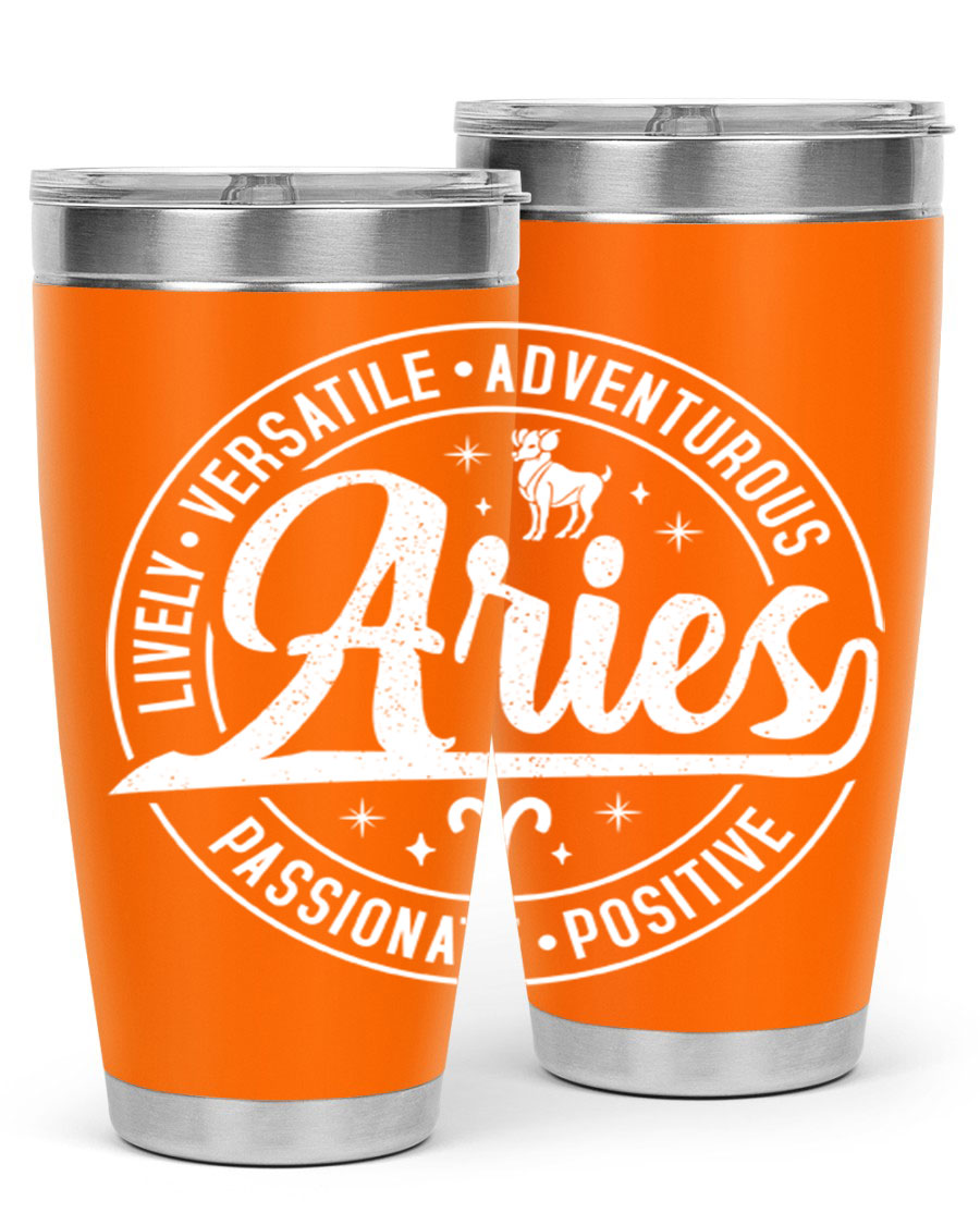 Aries 103# Tumbler showcasing a sleek stainless steel design with a copper lining, perfect for hot and cold beverages.