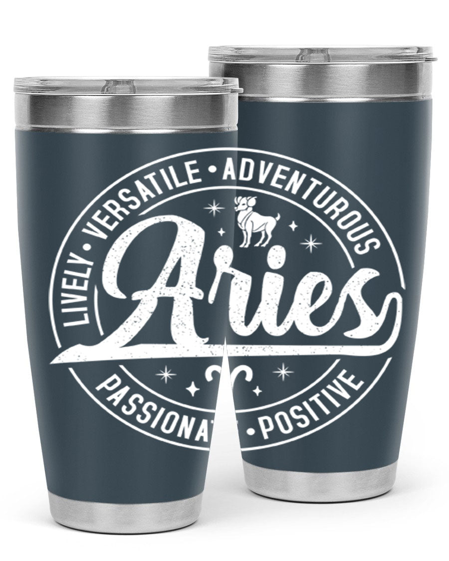 Aries 103# Tumbler showcasing a sleek stainless steel design with a copper lining, perfect for hot and cold beverages.