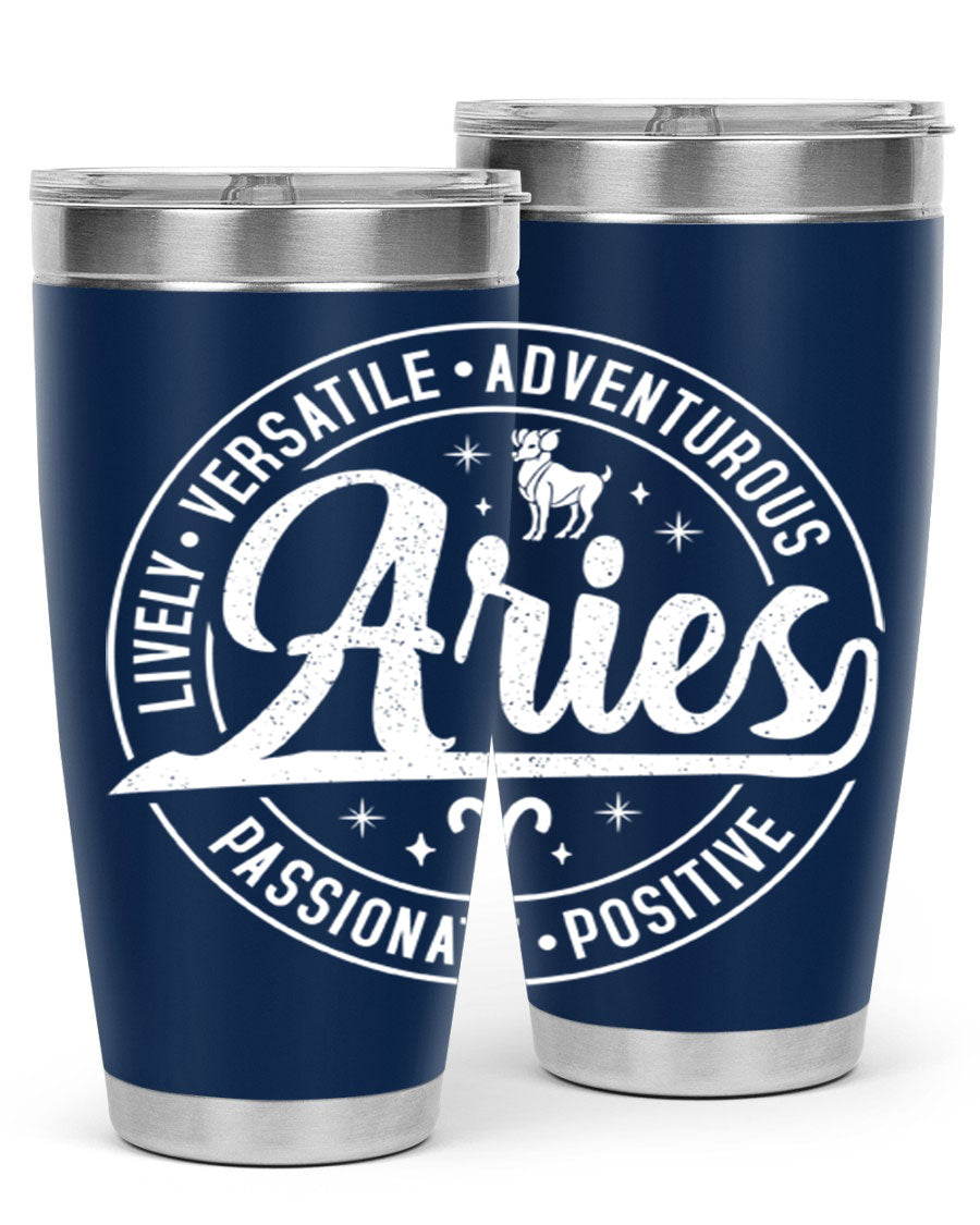 Aries 103# Tumbler showcasing a sleek stainless steel design with a copper lining, perfect for hot and cold beverages.