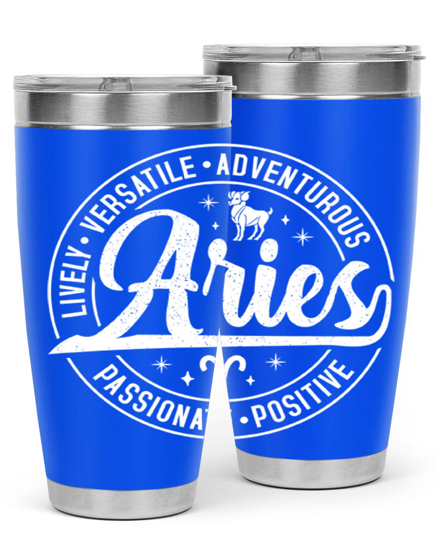 Aries 103# Tumbler showcasing a sleek stainless steel design with a copper lining, perfect for hot and cold beverages.