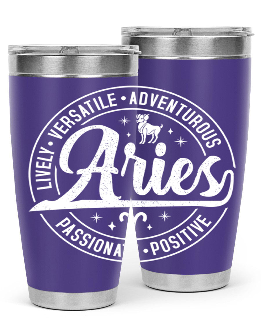 Aries 103# Tumbler showcasing a sleek stainless steel design with a copper lining, perfect for hot and cold beverages.