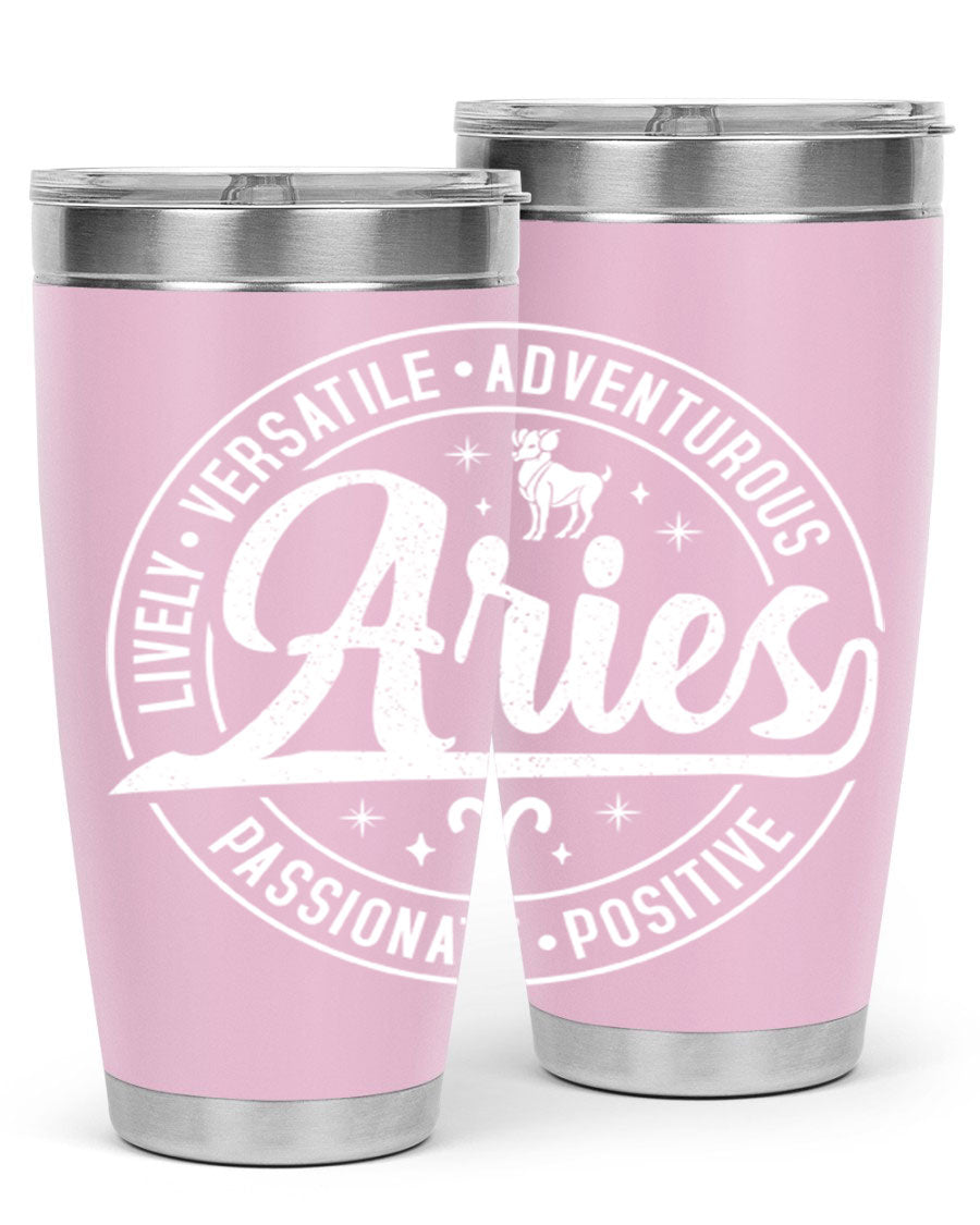 Aries 103# Tumbler showcasing a sleek stainless steel design with a copper lining, perfect for hot and cold beverages.