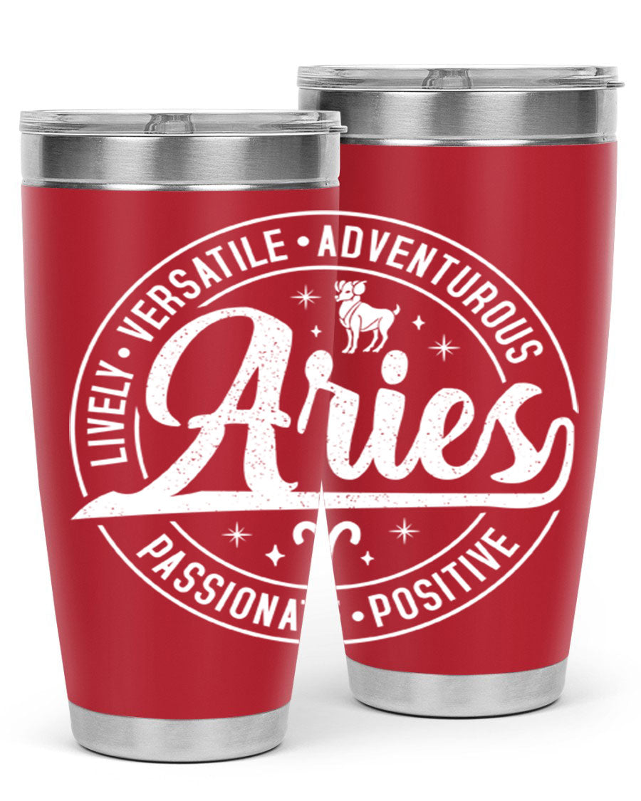 Aries 103# Tumbler showcasing a sleek stainless steel design with a copper lining, perfect for hot and cold beverages.
