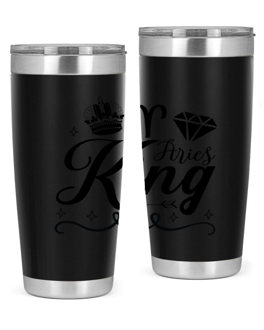 Aries King 111# Tumbler, a stylish 20oz stainless steel drinkware with a copper lining, perfect for hot and cold beverages.
