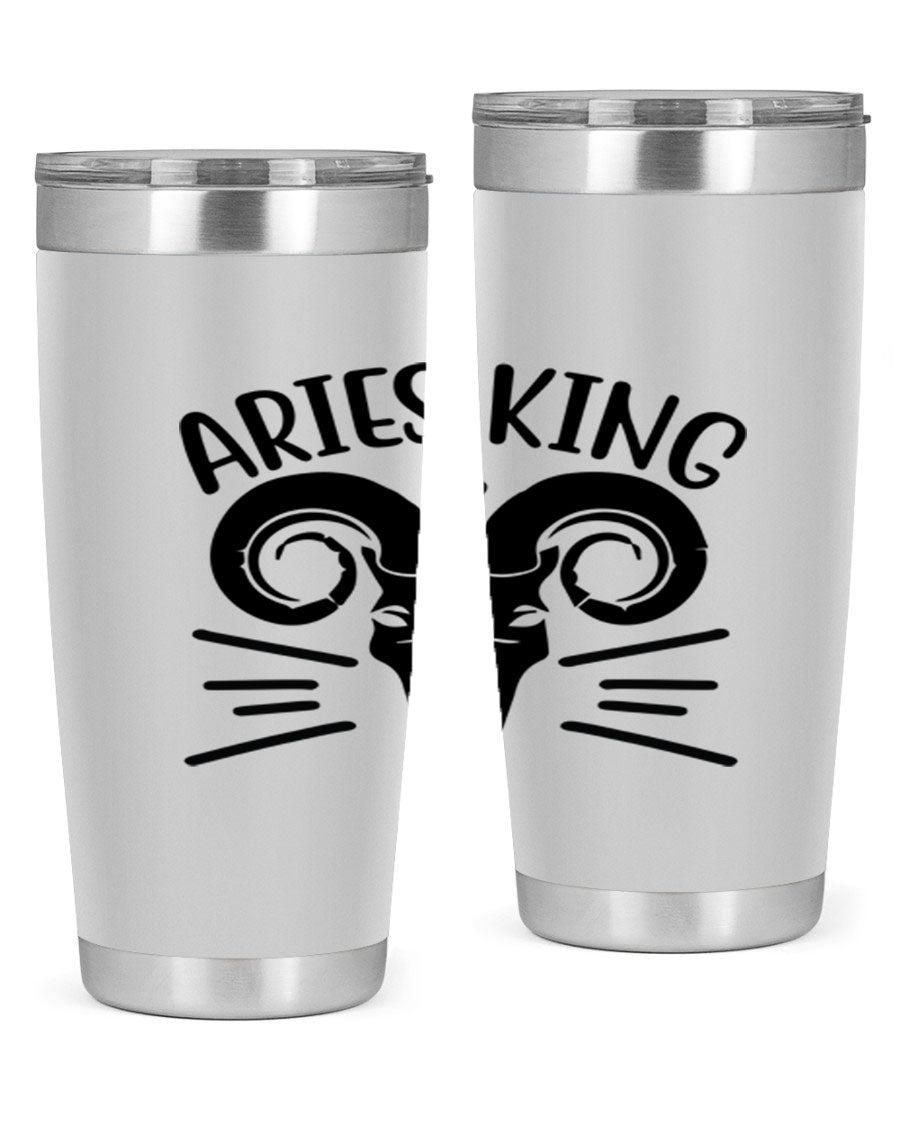 Aries King 109# Tumbler, a stylish 20oz double wall vacuum stainless steel tumbler with a copper lining and a drink-thru lid.
