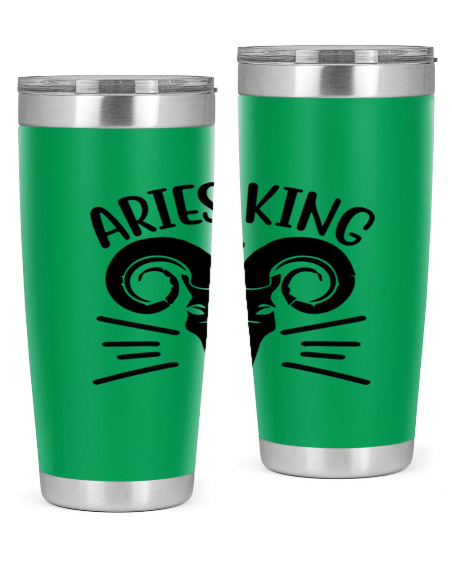Aries King 109# Tumbler, a stylish 20oz double wall vacuum stainless steel tumbler with a copper lining and a drink-thru lid.