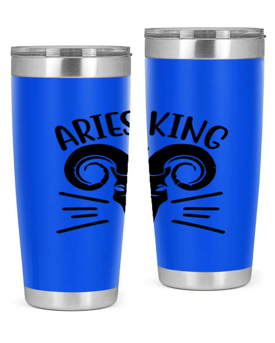 Aries King 109# Tumbler, a stylish 20oz double wall vacuum stainless steel tumbler with a copper lining and a drink-thru lid.