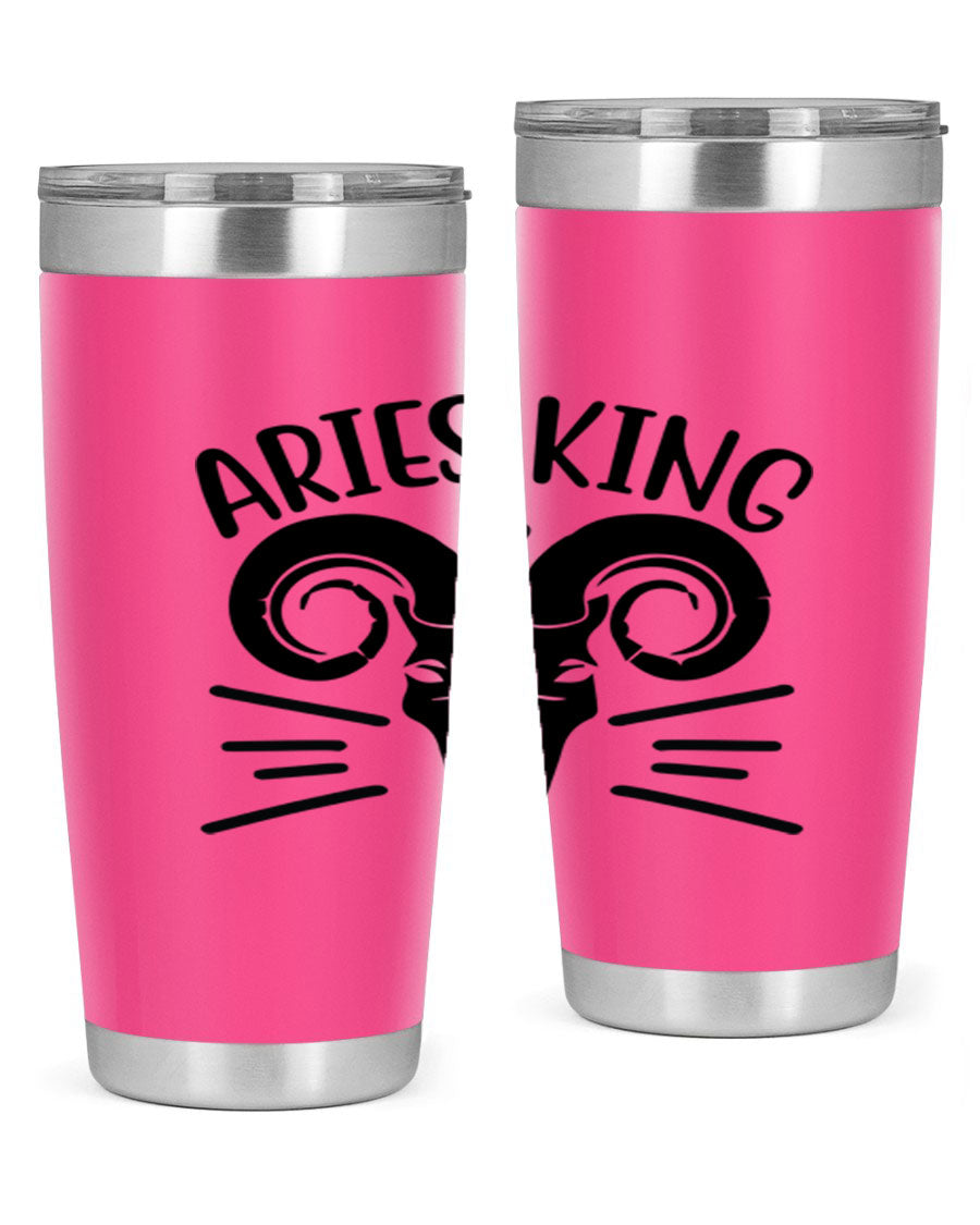 Aries King 109# Tumbler, a stylish 20oz double wall vacuum stainless steel tumbler with a copper lining and a drink-thru lid.