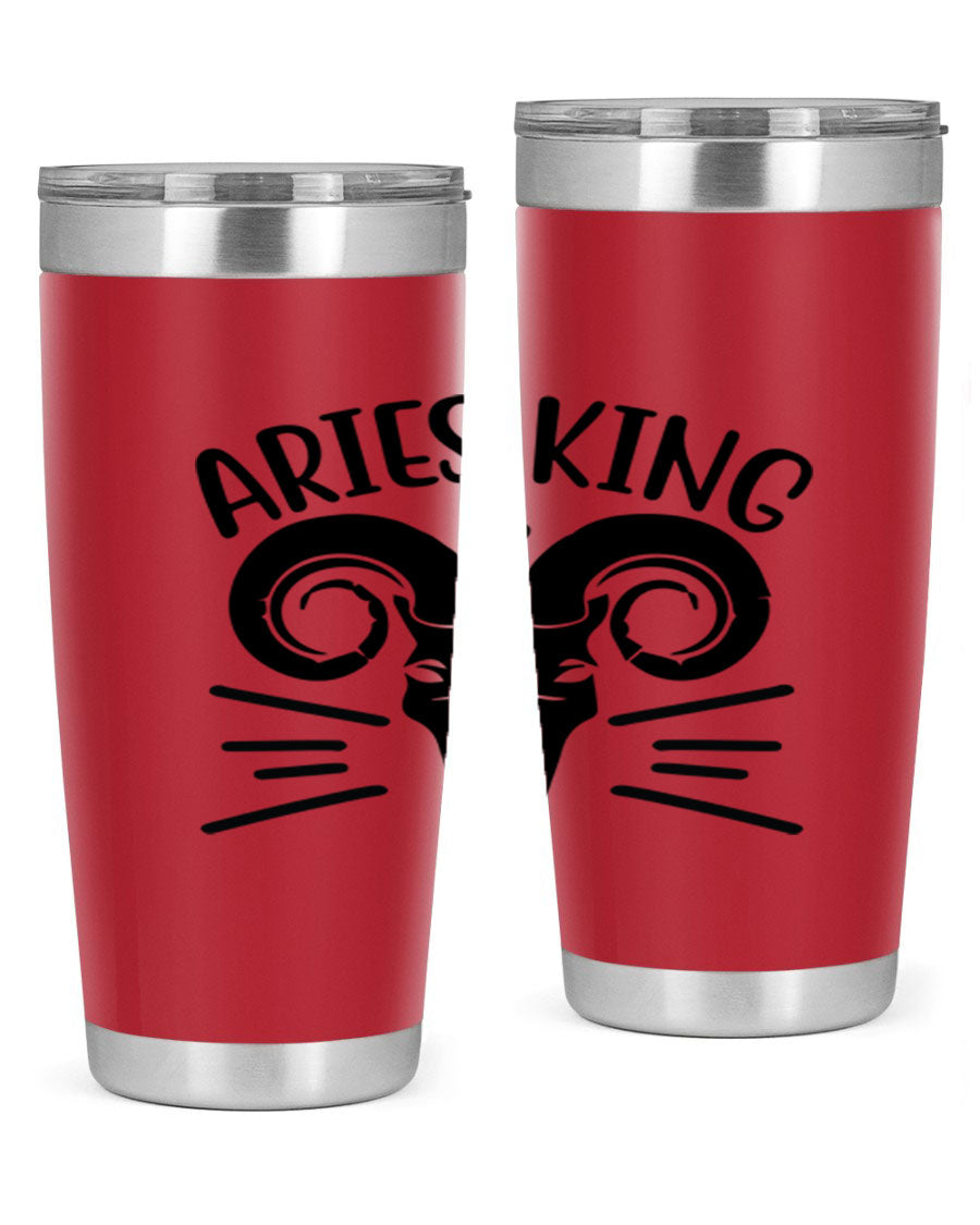 Aries King 109# Tumbler, a stylish 20oz double wall vacuum stainless steel tumbler with a copper lining and a drink-thru lid.